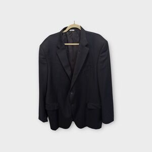 Peter Millar Wool Sport Coat 2-Button Blazer Men's Size 48T Navy